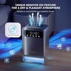 Frizzlife Air Dehumidifier, 135oz Water Tank W/Purifying Function, Quiet Small Dehumidifiers With Sleep Mode For Home, Bedroom, Bathroom, Basement W/Auto Shut Off, 7 Colors LED Light, Gray
