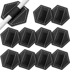 Pajean 10 Pieces Notebook Pen Loop Holder Self Adhesive Leather Pen Holder for Notebook, Hexagon Elastic Loop Designed for Notebooks,journals,calendars,planners,tablet Case Office