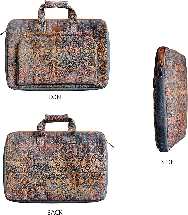 Maison d'Hermine Laptop bag with front pocket Stain and water repellent Cotton canvas