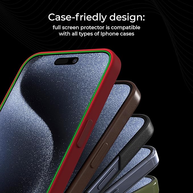 Deppa |2 Pack| Anti-Blue Light Screen Protector for iPhone 14 Pro (6.1')| Scratch Resistant Tempered Glass | 3D Edge to Edge Coverage | Easy Installation Kit | Eye Safeguard TÜV Certified