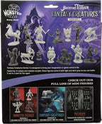 Monster Fantasy Creature Mini Action Figure Playset - 98pcs Toy Miniatures w 14 Unique Designs - Dragons, Wizards, Orcs, & More- XL 1/32 Scale Compatible with Dungeons and Dragons and Other RPG Games