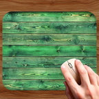 Green Wood Decorative Colorful Mouse Pad Mat Mousepad for Desk Computer Laptop PC Gaming Home or Office Gift (Green Wood MP28)