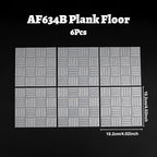 AUSPDICE 6PCS Modular DND Terrain Set for Tabletop RPGs and Dungeon Maps, High-Detail RPG Terrain for Dungeons and Dragons Fantasy Role-Playing Campaigns and 28mm Miniatures-AF634B Plank Floor