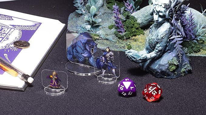 Arcknight Flat Plastic Miniatures: Cyberpunks; 56 Unique Sci-Fi-Themed Minis for Starfinder; Affordable, Skinny Figurines for SF, Shadowrun, and Other Tabletop RPG Games