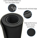 Gaming Mouse Pad (5mm) Extended 36 inch | 36x12x0.20 Extra Thick | Black | Stitched Edge, Large Washable Desk Mat