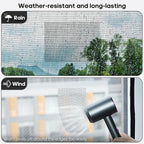 5" x 7" Grey/Black Screen Repair Kit, 6 PCS Window Screen Patch Repair Tape for Mesh Window Door, Strong Adhesive Fiberglass Mesh Patch Tape