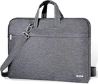 Voova Laptop Bag 17 17.3 Inch Water-resistant Laptop Sleeve Case with Shoulder Straps & Handle, Computer Case Cover Slim Briefcase Compatible with 17-18” Hp Dell Asus Acer, Grey