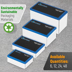 Everest 48-Pack RJ45 CAT6 Keystone Coupler - Female to Female - Cat6, Cat5e Compatible - Ethernet Coupler - Gray