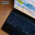 Keyboard for Microsoft Surface Pro Copilot+ (11th Edition) / Pro 11 / Pro 10 / Pro 9 / Pro 8 / Pro X, 13 inch, Detachable Type Cover with Touchpad, 7-Color Backlit & Pen Holder (Black)