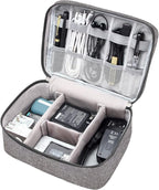 VOCUS Electronics Organizer Travel Cable Organizer Bag for Electronics Accessories, Portable Tech Carring Large Storage Case for Charger, Cord, Power Bank, Hardware