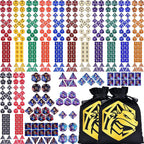 Extended RPG Dice Set 15 x 31 Polyhedral Dice (465pcs) for DND Tabletop Role-Playing Games (15 Colors - Classic)