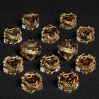 D6 Dice Set – 10× Six-Sided Resin Dice with Themed Designs – 16mm Tabletop for Wargames, RPGs, MTG, and Board Games