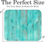 Decorative Colorful Mouse Pad Mat Mousepad for Desk Computer Laptop PC Gaming Home or Office Gift (Blue Aqua MP12)