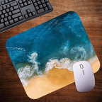 Coastal Shoreline Waves Sandy Beach Theme Mouse Pad Mat Mousepad for Desk Computer Laptop PC Gaming Home or Office Gift (Waves MP38)